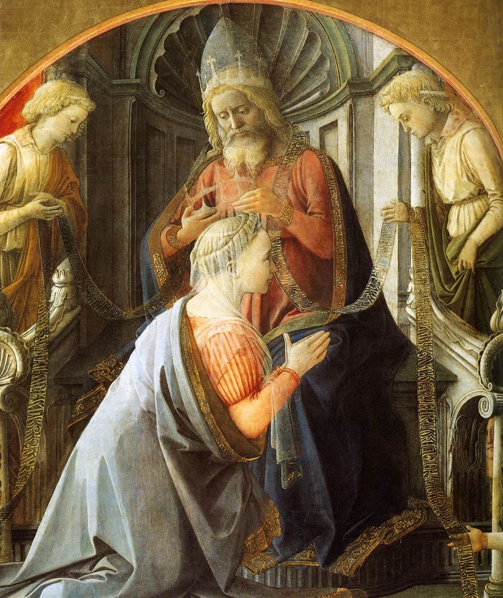 Coronazione della Vergine - Galleria degli Uffizi, Firenze, dettaglio 1